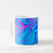 Mug Zèbre à rayures psychédéliques : Néon Fluorescent (Devant gauche)