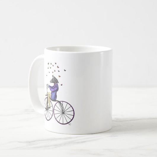 Mug Zèbre À Vélo (Devant gauche)