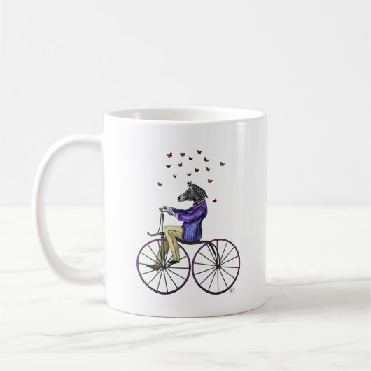 Mug Zèbre À Vélo (Gauche)