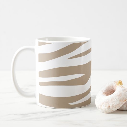 Mug Zebre beige (Avec donut)