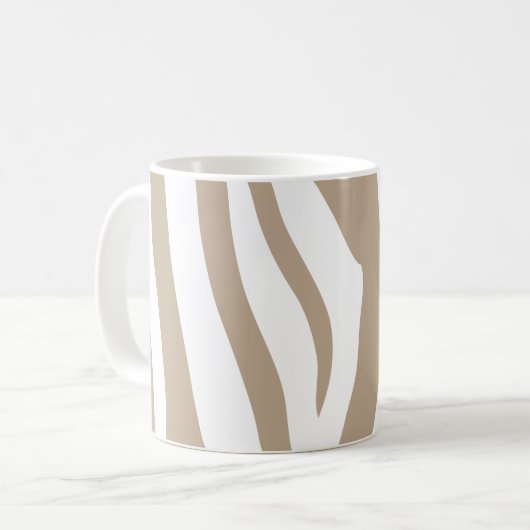 Mug Zèbre beige (Devant gauche)