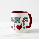 Mug Zèbre d'arc-en-ciel (Devant droit)