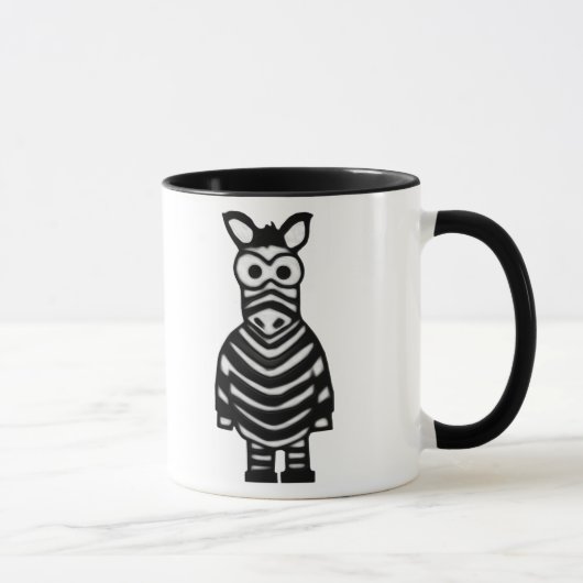 Mug Zèbre de bande dessinée (Droite)