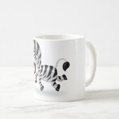Mug Zèbre de bébé de bande dessinée (Devant droit)