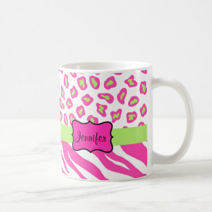 Mug Zèbre et peau roses et blancs de Cheeta
