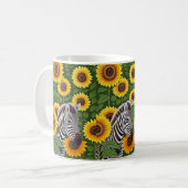 Mug Zèbre Et Tournesols (Devant gauche)