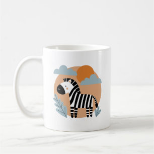 Mug Zèbre Fantaisiste Inspiré du Style Scandinave