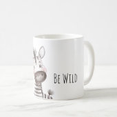 Mug Zèbre heureux sauvage (Devant droit)