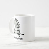 Mug Zèbre mignon : J'ai gagné mes rayures ! (Devant gauche)