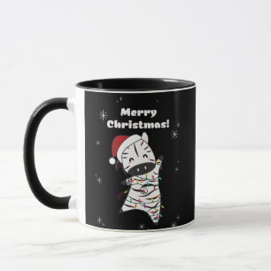 Mug Zèbre Noël Zèbres Animaux d'hiver