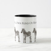 Mug Zèbre noir chic (Centre)