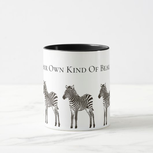 Mug Zèbre noir chic (Centre)