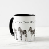 Mug Zèbre noir chic (Devant gauche)