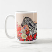 Mug Zèbres Dans Les Fleurs (Gauche)