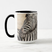 Mug Zèbres de Burchell se faisant des grattements de c (Gauche)