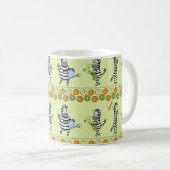 Mug Zèbres et fruits Motif sans couture (Devant droit)