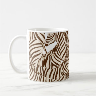Mug Zèbres, savane sauvage, motif sans soudure