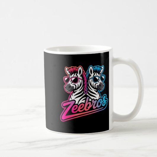 Mug Zeebros Cute Zebra Duo Design For Zebros Lovers (Droite)