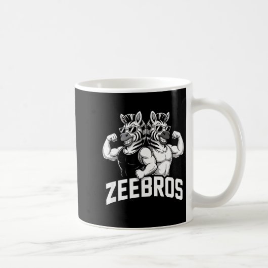 Mug Zeebros Cute Zebra Duo Design For Zebros Lovers  (Droite)