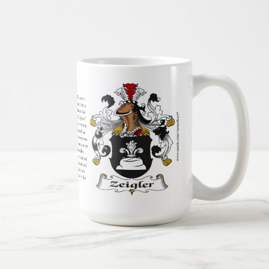 Mug Zeigler, l'origine, la signification et la crête (Droite)