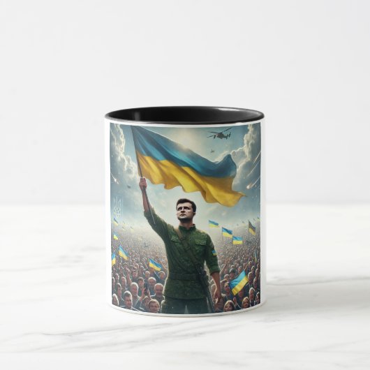 Mug Zelenskyy rassemble le peuple d'Ukraine (Centre)