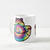 Mug Zen Bear : Yoga Tie-Dye (Devant gauche)