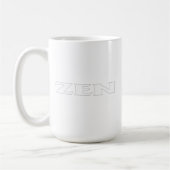 Mug Zen blanc ligne blanche muqueuse blanche (Gauche)