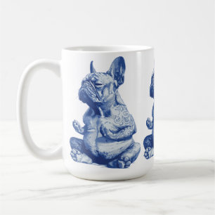 Mug Zen Bulldog en position de méditation Art