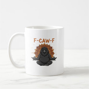 Mug Zen Crow F Caw F Raven Fcawf Drôle Méditation Yoga