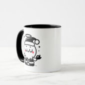 Mug Zen Santa – Cute Meditating Santa Claus Holiday (Devant gauche)