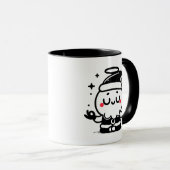 Mug Zen Santa – Cute Meditating Santa Claus Holiday (Devant droit)