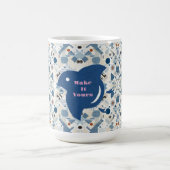 Mug ZEN:Soft Blue & White Serenity Customizable (Centre)