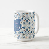Mug ZEN:Soft Blue & White Serenity Customizable (Devant droit)