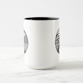 Mug Zendala abstrait sur le cercle (Centre)