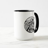 Mug Zendala abstrait sur le cercle (Devant droit)