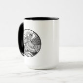 Mug Zendala abstrait sur le cercle (Devant gauche)
