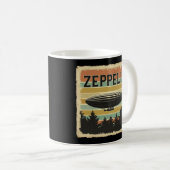 Mug Zeppelin Rétro Dirigible Aéronef Zepelin Zepplin (Devant droit)