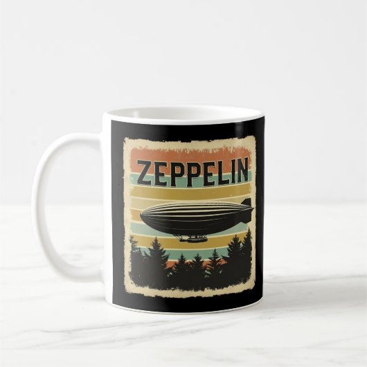 Mug Zeppelin Rétro Dirigible Aéronef Zepelin Zepplin (Gauche)