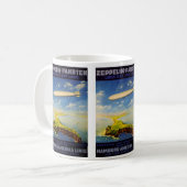 Mug Zeppelin Voyages ~ Survol de la mer et de la terre (Devant gauche)