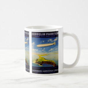 Mug Zeppelin Voyages ~ Survol de la mer et de la terre