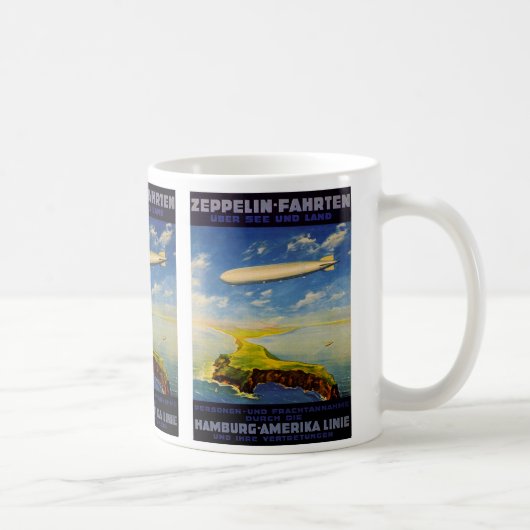 Mug Zeppelin Voyages ~ Survol de la mer et de la terre (Droite)
