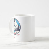 Mug Zermatt 4478 - Ski sur le Problemhorn (Devant gauche)