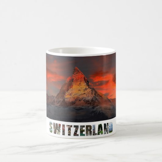 Mug Zermatt Matterhorn Suisse Alpes suisses coucher de (Centre)