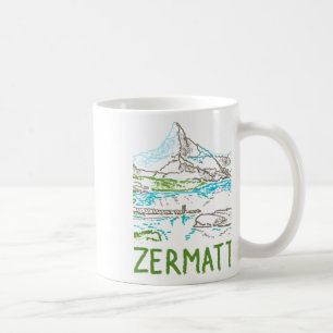 Mug Zermatt Suisse Cadeau Souvenir Pour Touristes Auto