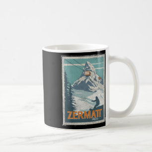 Mug Zermatt Suisse Ski de fond Planche à neige Hiver