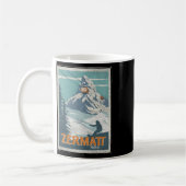 Mug Zermatt Suisse Ski d'hiver Snowboard Ski (Gauche)