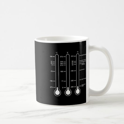 Mug Zéro Absolu Température Science Celsius Kelvin S (Droite)