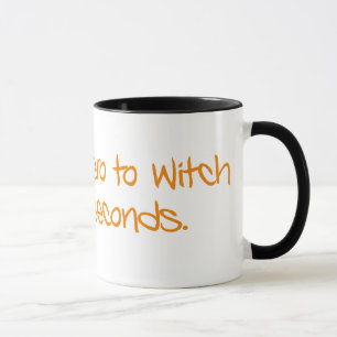 Mug Zéro au style de silhouette de sorcière
