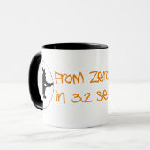 Mug Zéro au style de silhouette de sorcière (Devant gauche)