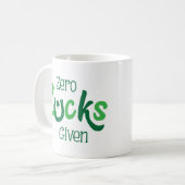Mug Zéro chance donné Jour de la Saint Patrick Slogan (Devant gauche)